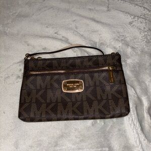 Michael Kors Brown Wristlet